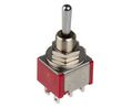 Miniature Toggle Switch ON-OFF-ON 5 A 2CO Soldering Lugs